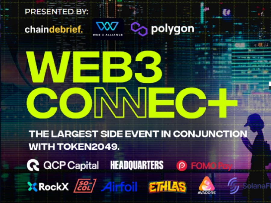 Web3 Connect event artwork for TOKEN2049 Singapore